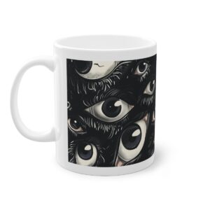 Tasse Creepy Eyes | Schwarze Augen