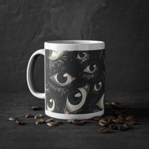 Tasse Creepy Eyes | Schwarze Augen