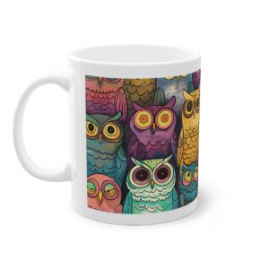 Tasse Bunte Eulen