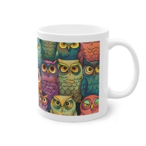 Tasse Bunte Eulen