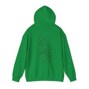 Sweatshirt mit Kapuze | Vögel | Lineart