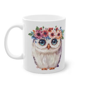 Tasse Süße Eule | Blumen