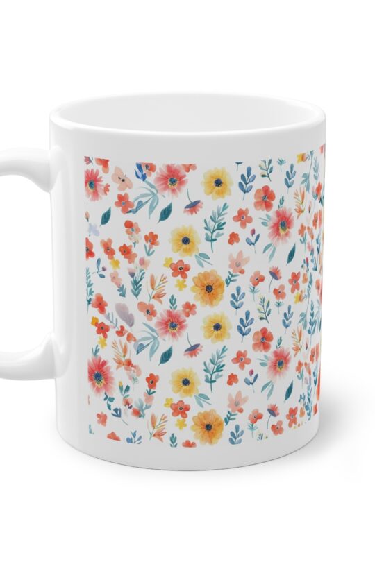 Tasse bunte Blümchen